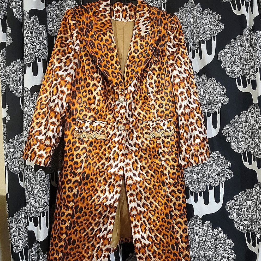 Silky leopard Jacket